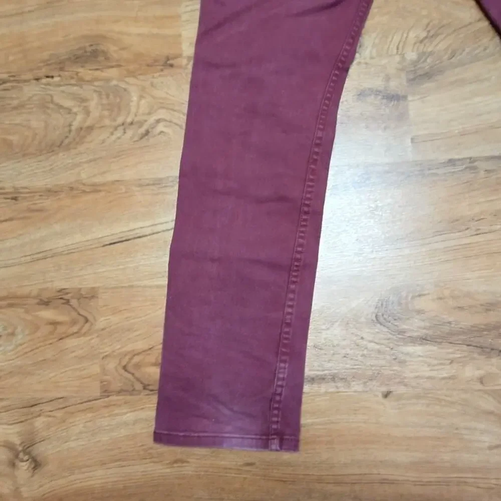 Levi's Mens Jeans Slim Fit Red Pruple Burgundy Denim 32x32